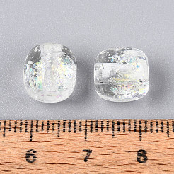 Handgefertigte Stränge aus Folien-Bunte Malereiperlen&nbsp;FOIL-T008-01H
