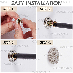 20 boucle de fixation de voiture en plastique et alliage&nbsp;FIND-CY0001-67