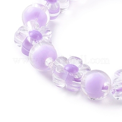 Transparente Acryl-Stretch-Charm-Armbänder für Kinder&nbsp;BJEW-JB06167