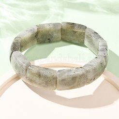 Bracelets extensibles rectangulaires en perles de labradorite naturelle pour femmes et hommes&nbsp;GG-CBA9ACE-C09