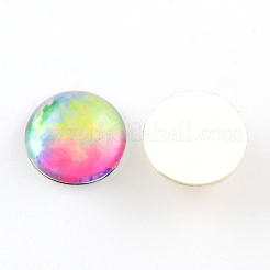 Halbrund / Glaskuppel flatback BlumeCabochons für DIY-Projekte&nbsp;X-GGLA-Q037-12mm-16