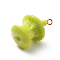 Undurchsichtige Harzanhänger&nbsp;RESI-WH0026-35B