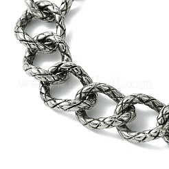 Bracelets torsadés en acier inoxydable 304 pour femmes et hommes&nbsp;BJEW-C063-06AS