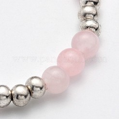 Perline elefante bracciali fascino tratto naturale pietra mista&nbsp;BJEW-JB01974