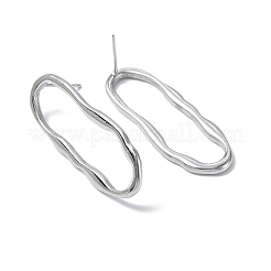 Anlaufgeschützte Ohrstecker aus gedrehtem&nbsp;EJEW-F300-05P