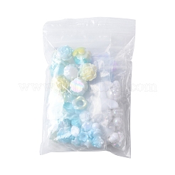 Regenbogenfarbene Acrylperlen mit schillernder Beschichtung&nbsp;OACR-FS0001-99B
