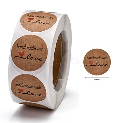 Selbstklebende Kraftpapier-Geschenkanhänger&nbsp;DIY-G013-A01