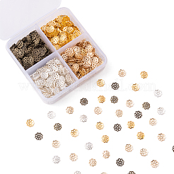 1600 pièces 4 couleurs 8 bouchons de perles de fer à pétales&nbsp;IFIN-CJ0001-64