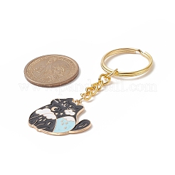 Portachiavi smaltati in lega stile divinazione 8 pz&nbsp;KEYC-JKC00457