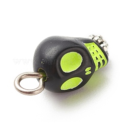Pendentifs en acrylique tête de mort&nbsp;PALLOY-JF01757-01