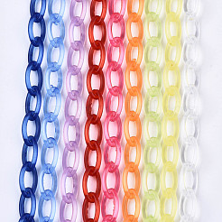 Chaînes de câble en plastique ABS transparent faites à la main&nbsp;KY-S166-001