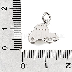 Messing micro pave klar zirkonia charme&nbsp;CU-CBAEEA8-30P