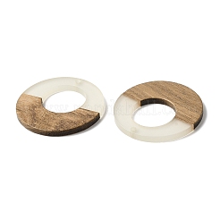 Ciondolo luminoso in legno scuro e resina&nbsp;WOOD-H104-07