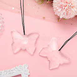 Attrape-soleil suspendu en verre en forme de papillon&nbsp;HJEW-WH20019-10B