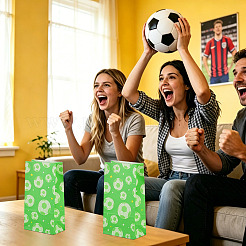 15 bolsa de papel para panadería con estampado de fútbol&nbsp;ABAG-TA0002-32D