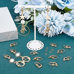 50 x Brisur-Ohrring-Zubehörse aus Messing&nbsp;DIY-CN0002-22