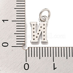 Lettre initiale en laiton avec breloques en zircone cubique&nbsp;KK-Q814-26N-P
