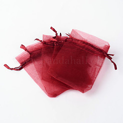 Sacs-cadeaux en organza avec cordon de serrage&nbsp;LS-OP-R016-7x9cm-03