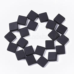 Pietra naturale nera perle di fili&nbsp;G-S364-023