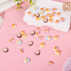 50 Stück opake Harz-Cabochons&nbsp;CRES-TA0001-48