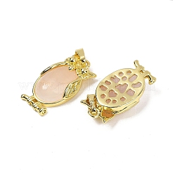 Ciondolo di quarzo rosa naturale&nbsp;KK-F887-02G-15