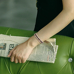 18 Stück 6 Farben Edelstahl Satellitenketten Stretch-Armbänder Set für Frauen&nbsp;BJEW-BC0001-27