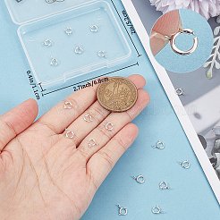 20 pz. 925 fermagli per anelli a molla in argento sterling&nbsp;STER-BBC0005-46S