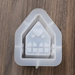 Haus DIY Pixel Herz Treibsand Silikonformen&nbsp;X1-AJEW-U013-01A