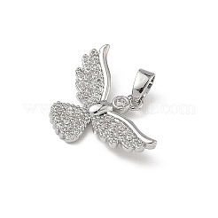 Pendentifs en laiton zircon cubique transparent&nbsp;KK-F924-10P