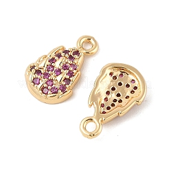 Colgante micropavé cubic zirconia de latón&nbsp;KK-R219-11G