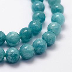 Natürliche weiße Jade Nachahmung amazonite Perlen Stränge&nbsp;G-F364-16-6mm
