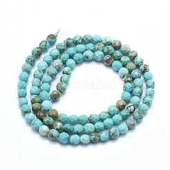 Fili di perline howlite naturale&nbsp;X-G-D0012-01A