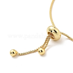 Messing Kabelketten Schieberarmband für Frauen&nbsp;BJEW-G643-01G