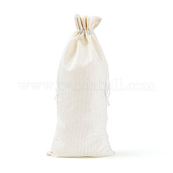 Rechteckige Verpackungsbeutel aus Polyesterimitat-Jute&nbsp;ABAG-N009-01A