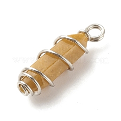 Natürliche Topas-Jade-Doppelend-Spitzenanhänger&nbsp;PALLOY-JF01686-04
