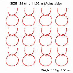 Geflochtene rote Polyesterkordel&nbsp;FS7319-1