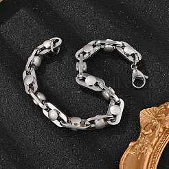 304 Edelstahl-Gliederketten-Armbänder&nbsp;BJEW-P351-02P