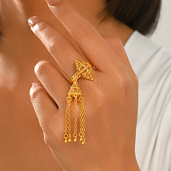 Verstellbare Fingerringe mit Messingquaste für Damen&nbsp;JB9965-1