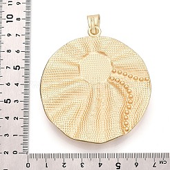 Grandes colgantes de resina pavé de aleación texturizada&nbsp;PALLOY-N179-74MG