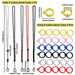 5 Stück 5 Farben Polyester-Umhängeband&nbsp;DIY-GF0008-27