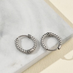 Boucles d'oreilles créoles en acier inoxydable 304 pour femmes&nbsp;EJEW-K336-01A-P