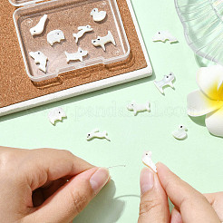 14 stücke 7 arten tier thema natürliche weiße muschel perlen sets&nbsp;FIND-CJ0004-74