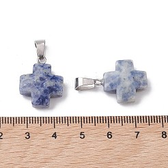 Pendentifs en pierres précieuses mixtes naturels et synthétiques&nbsp;G-K359-02P-M