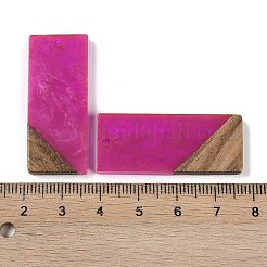Pendentifs en résine & en bois&nbsp;WOOD-F015-09D