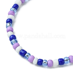 Geflochtenes Perlenarmband aus Glassamen für Frauen&nbsp;BJEW-JB09656