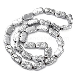 Fili di perline di ematite sintetica non magnetica elettrolitica&nbsp;G-F767-03G
