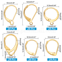 120 pz 6 stile ottone a leva per orecchini&nbsp;KK-PH0006-01