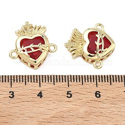 Anhänger mit klaren Zirkonia-Steinen in Pavé-Fassung aus Messing&nbsp;KK-F933-09C-G
