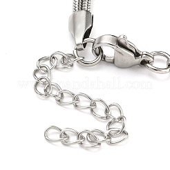 Anlaufgeschützte 2-reihige Schlangenkettenarmbänder aus 304 Edelstahl&nbsp;BJEW-P334-01A-P