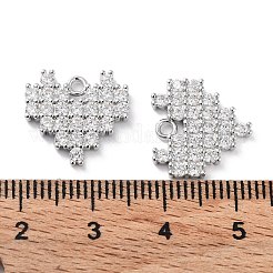 Breloques en laiton zircon cubique transparent&nbsp;KK-F871-46P
